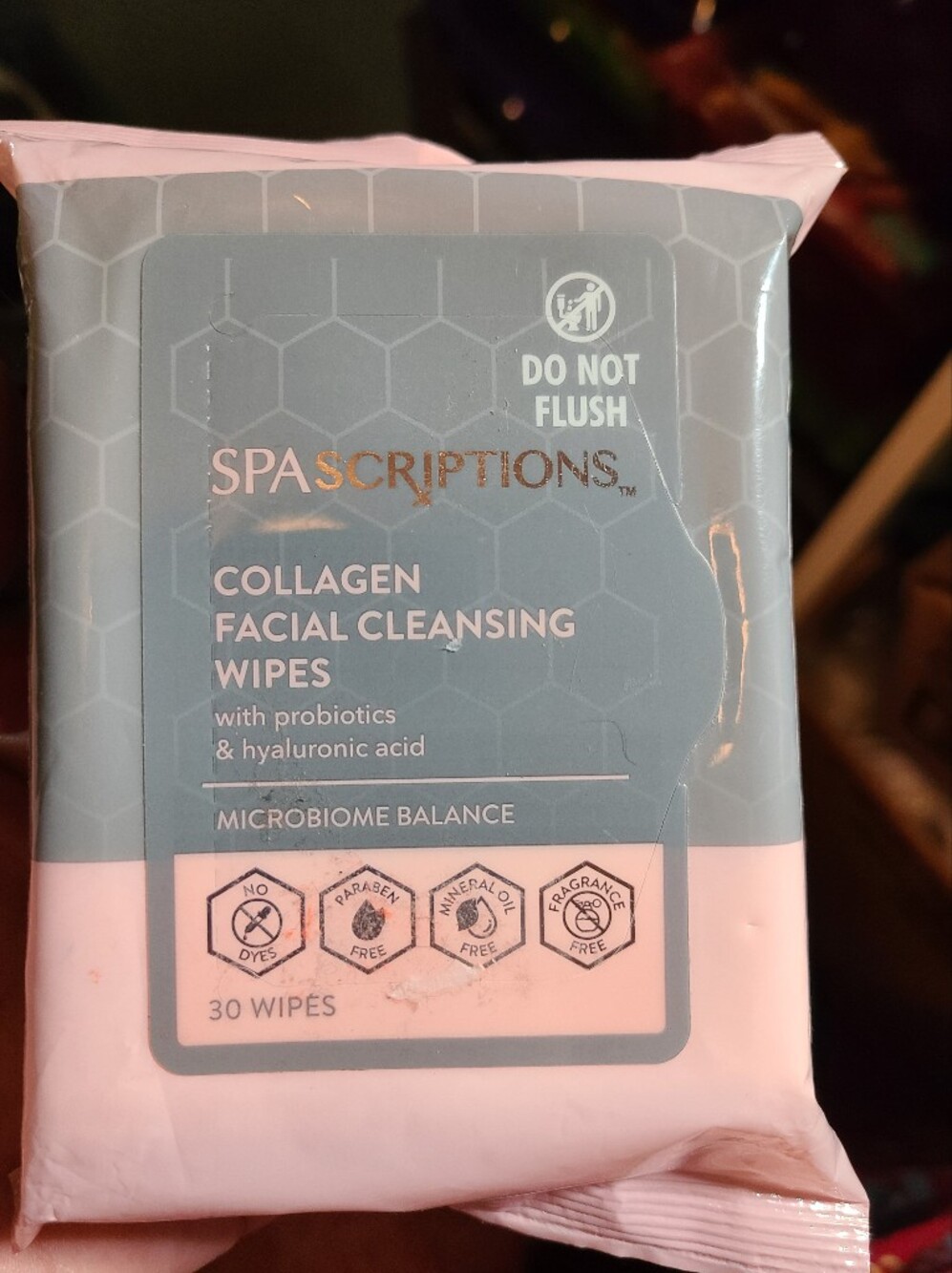 Collagen Facial Cleansing Wipes - Blue